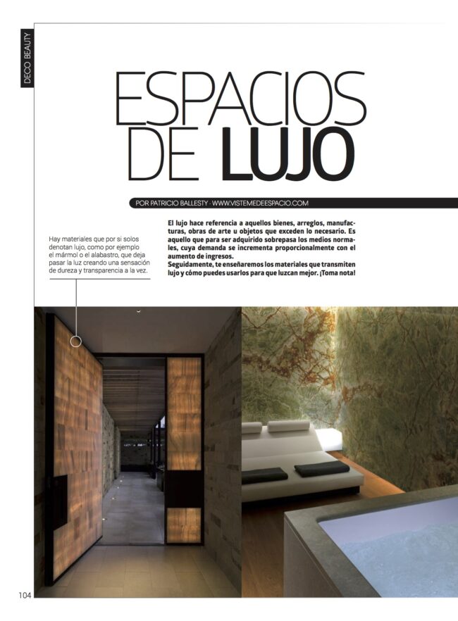 Espacios De Lujo Espacios De Lujo